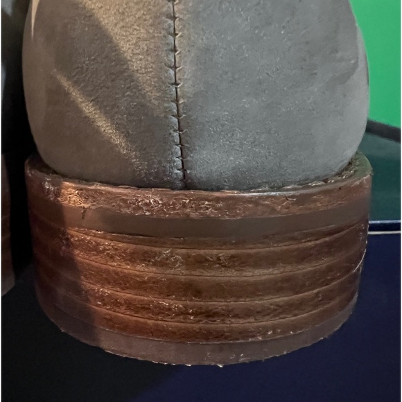 Splendid Gray Leather No Tie Slip on Oxfords size 9 - Picture 7 of 16